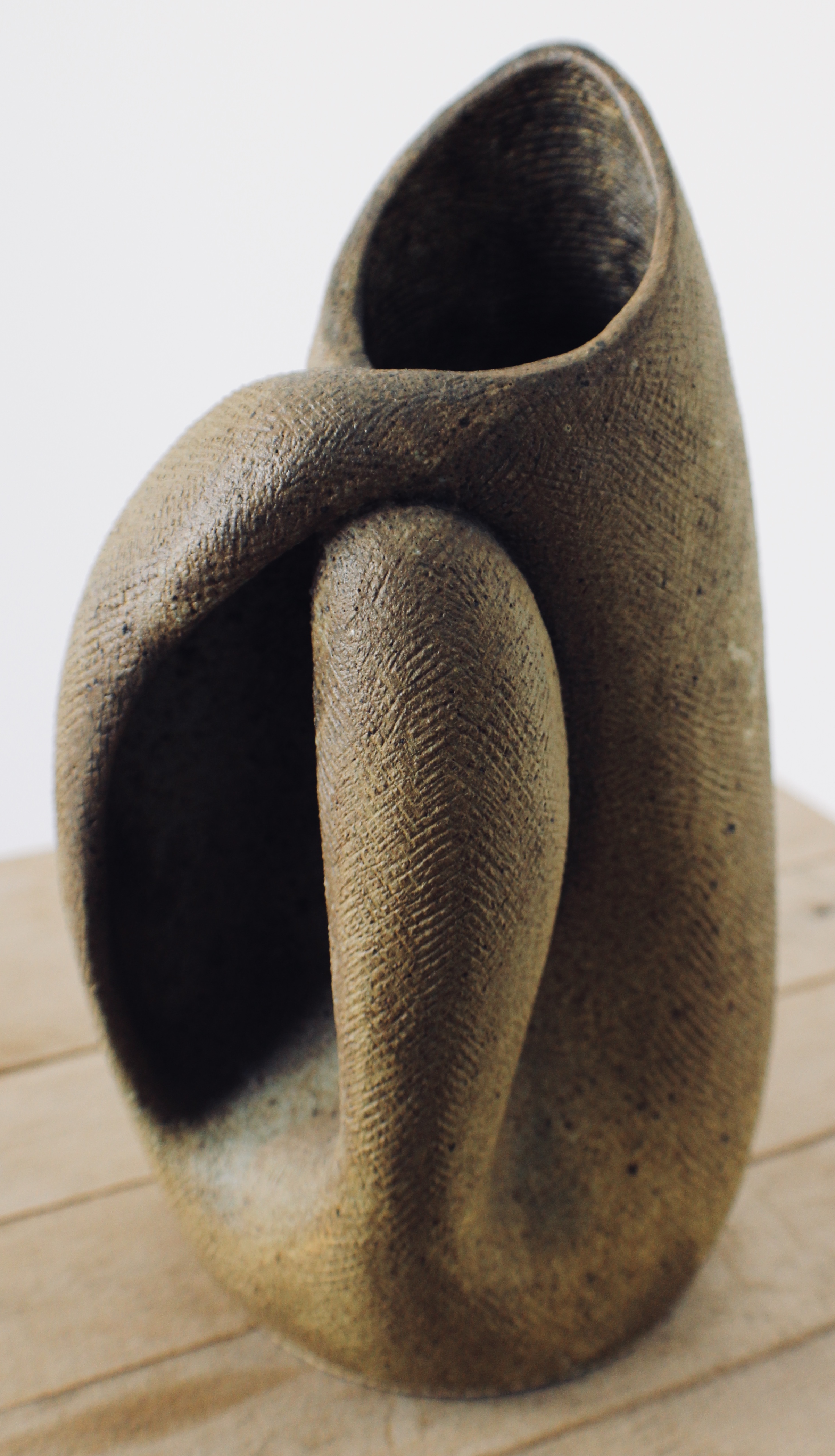 Sculptural Jug - 1992 hand coiled ceramic