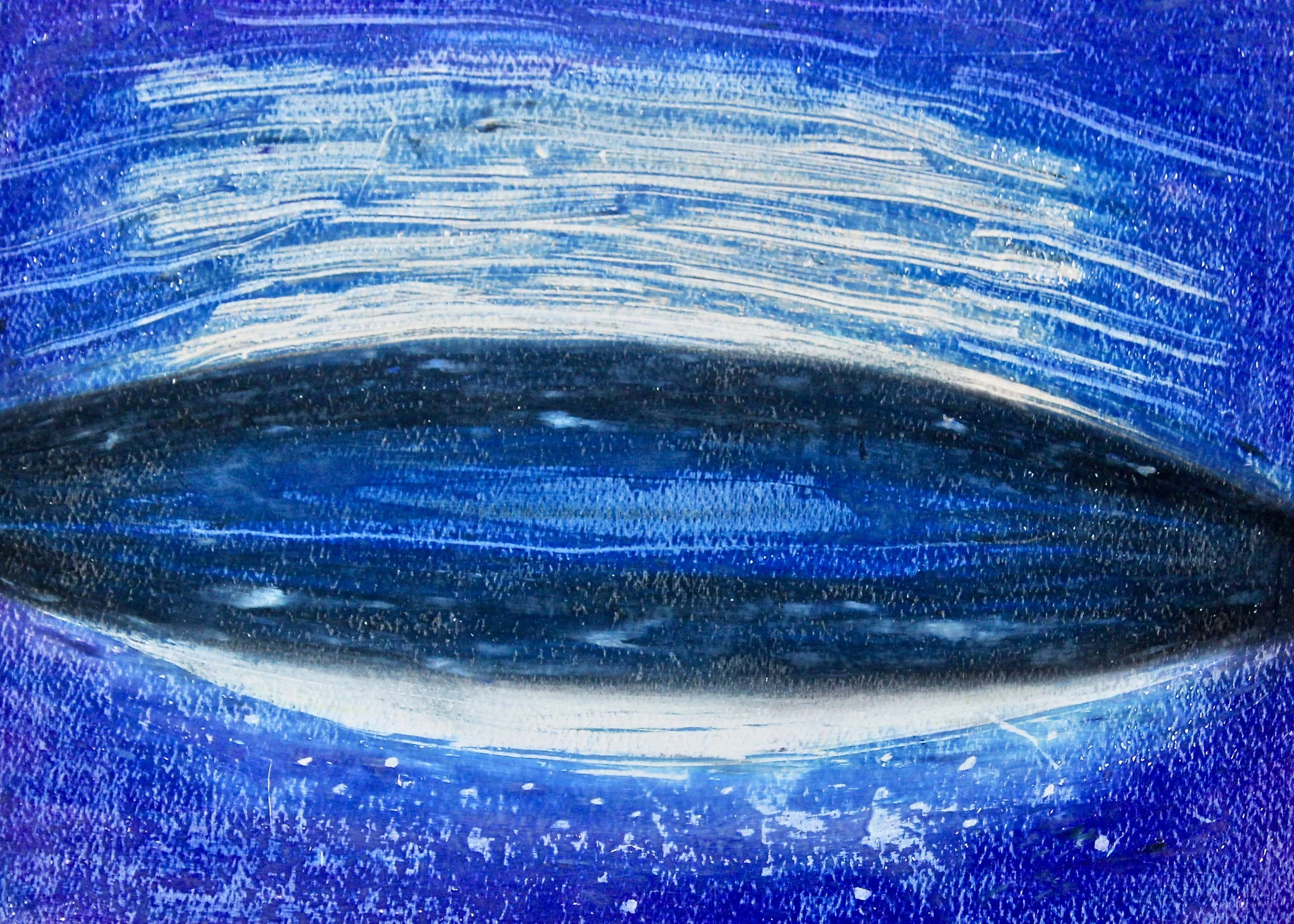 Opening Light - 1986 crayon on paper 20cm x 26cm