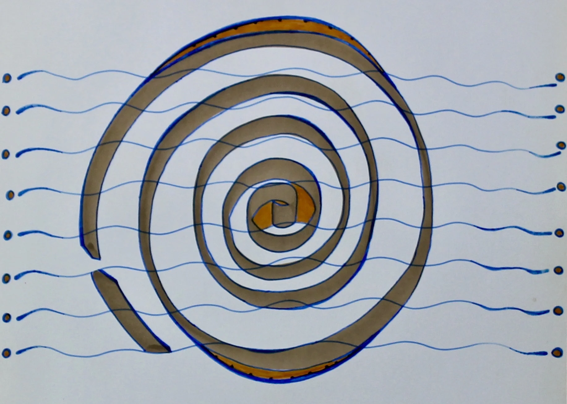 Have Your Wave - 1999 coloured marker on paper 20cm x 26cm