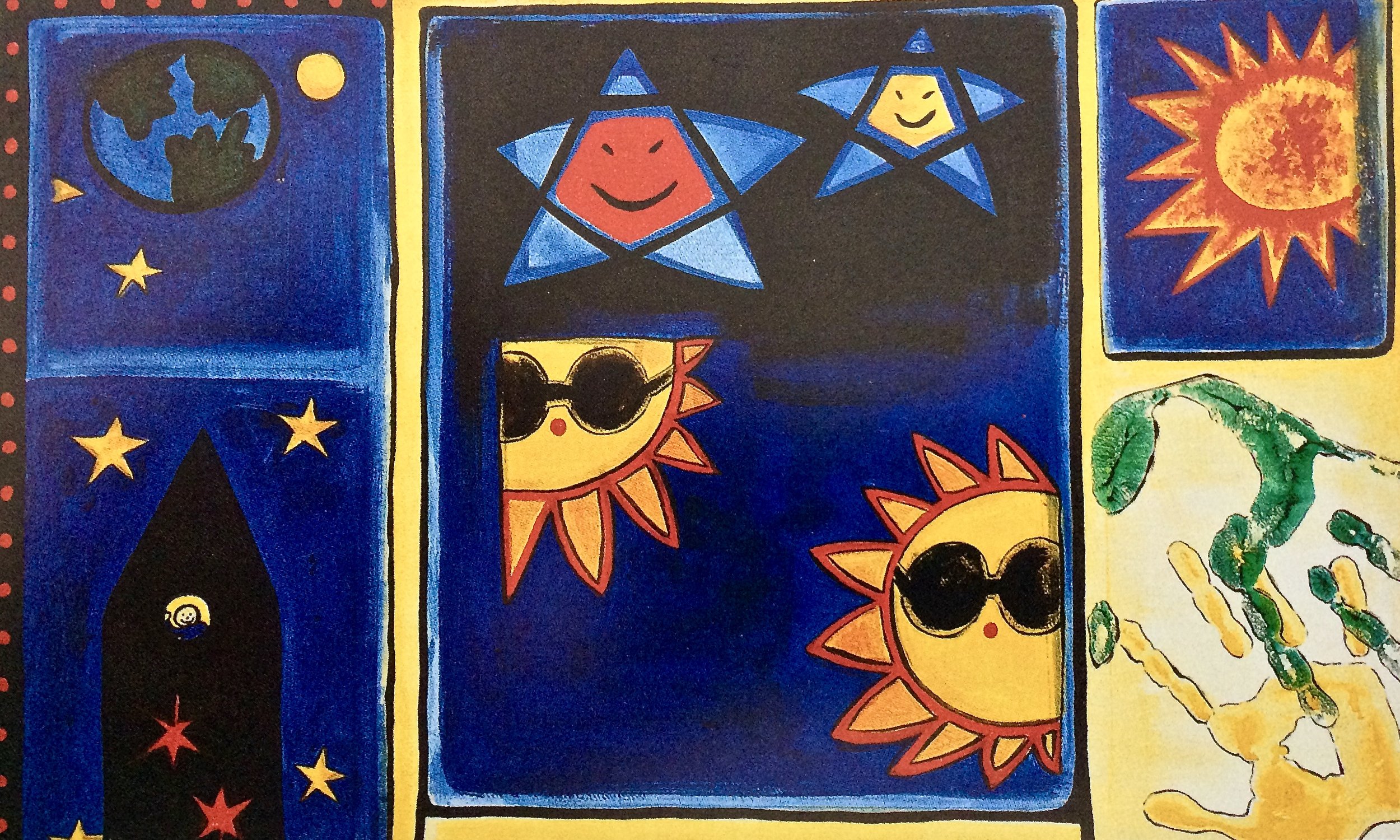Mr Dressup - 1996 coloured marker on paper 10cm x 25cm