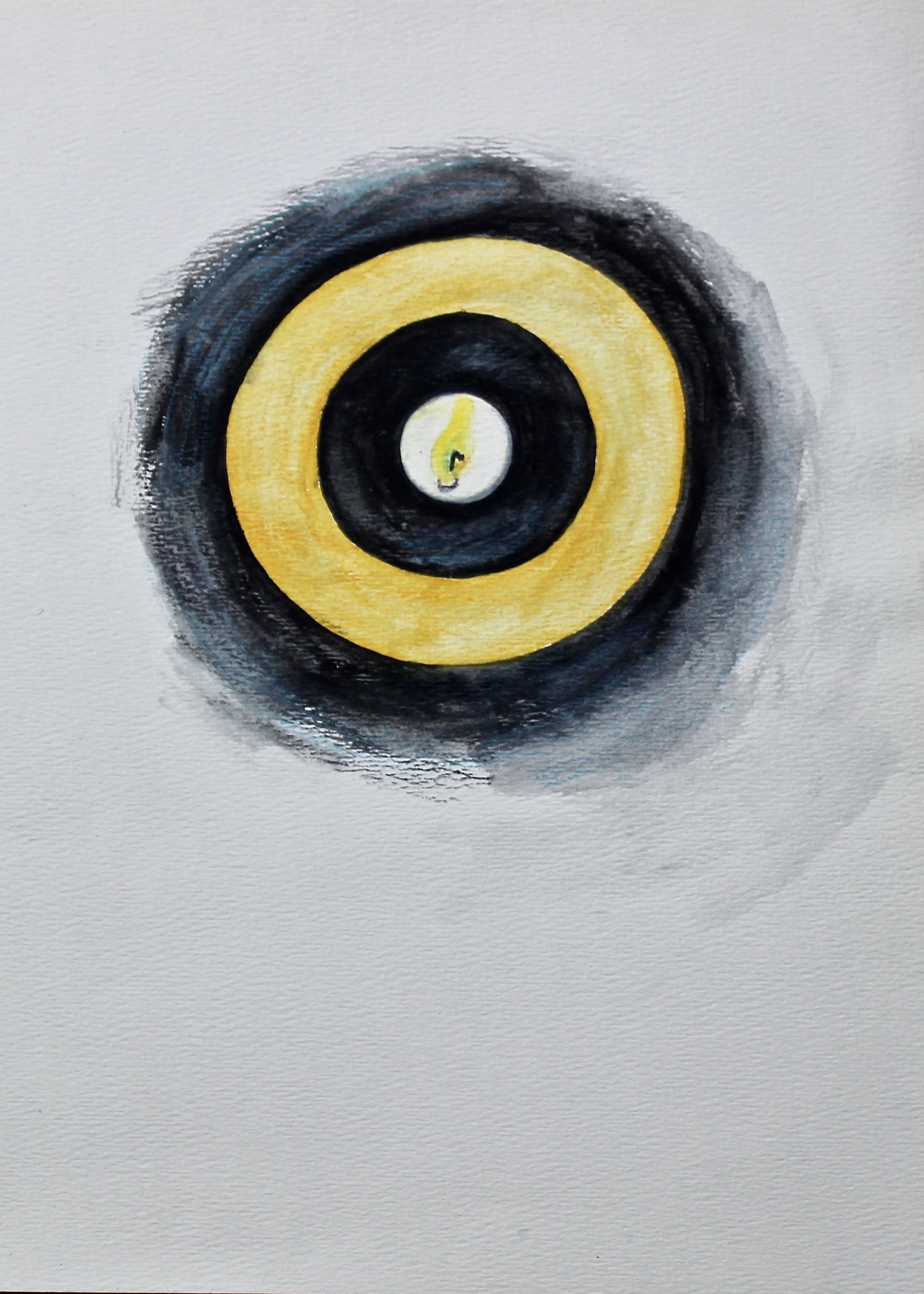 Light in the Hollow - 1997 watercolour on paper 10cm x 26cm