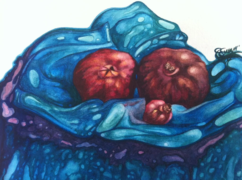 Nar for You - 2011 watercolour on paper 20cm x 30cm (sold)