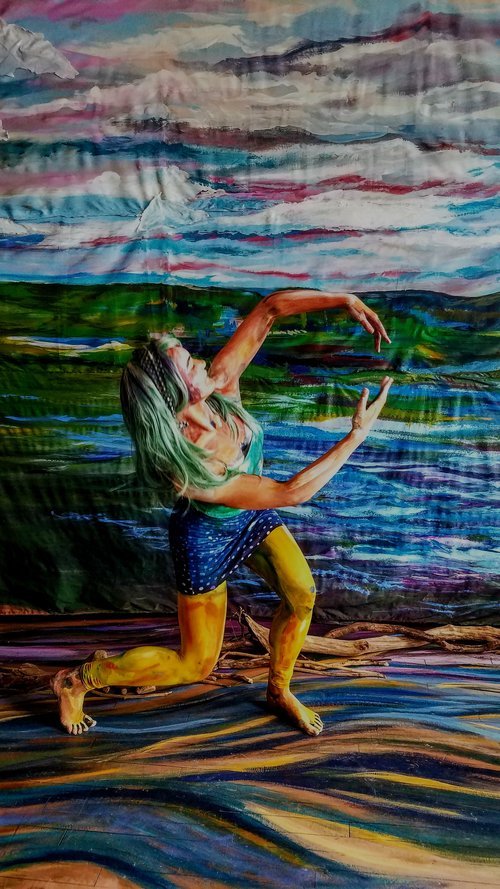 Kylie Proudfoot-Payne, "Painted Water Viewed From Within", 2018