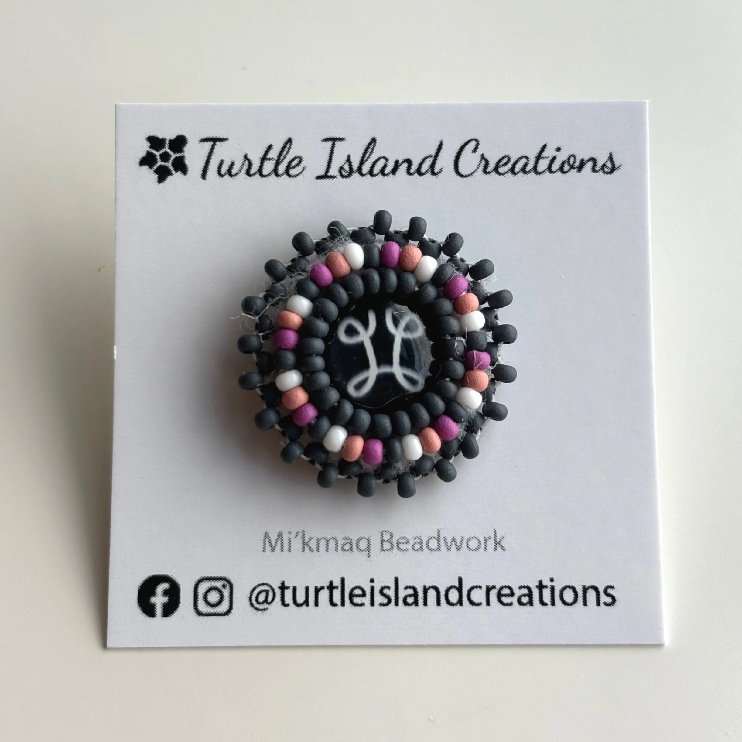 Mini Pin - L'nu Symbol Black-5