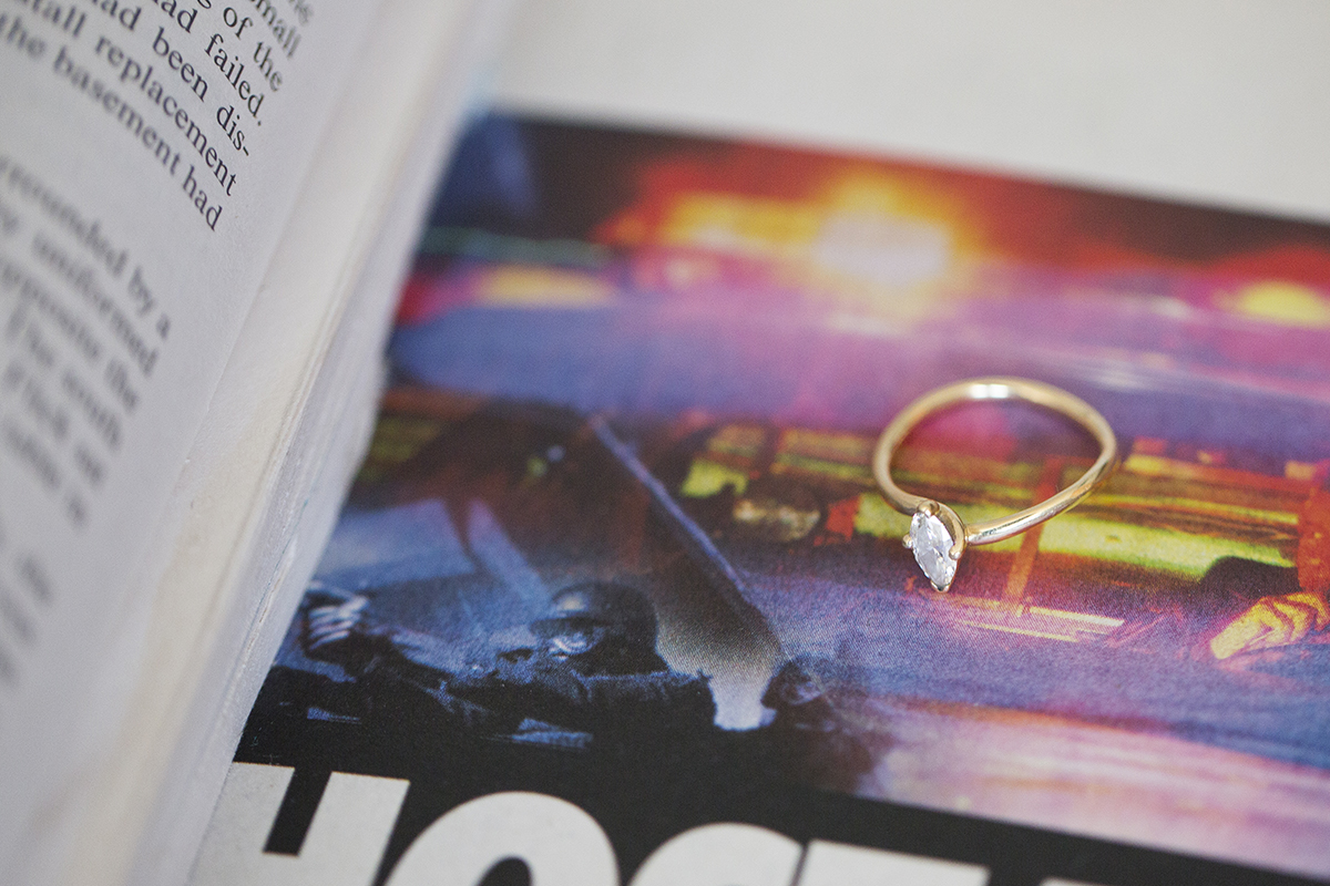 gold engagement ring Sophie Lake Photography