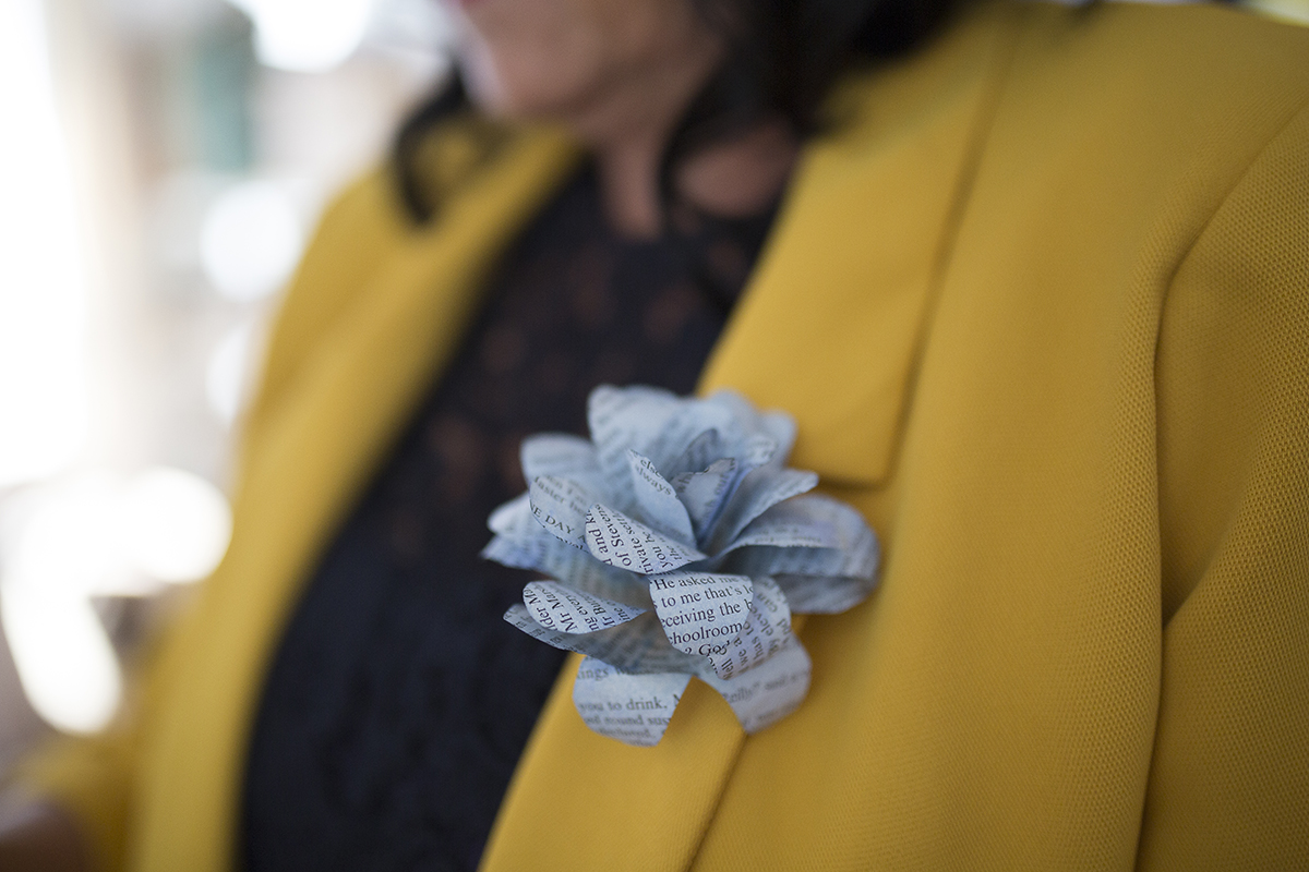 Homemade Paper Buttonhole Sophie Lake Photography