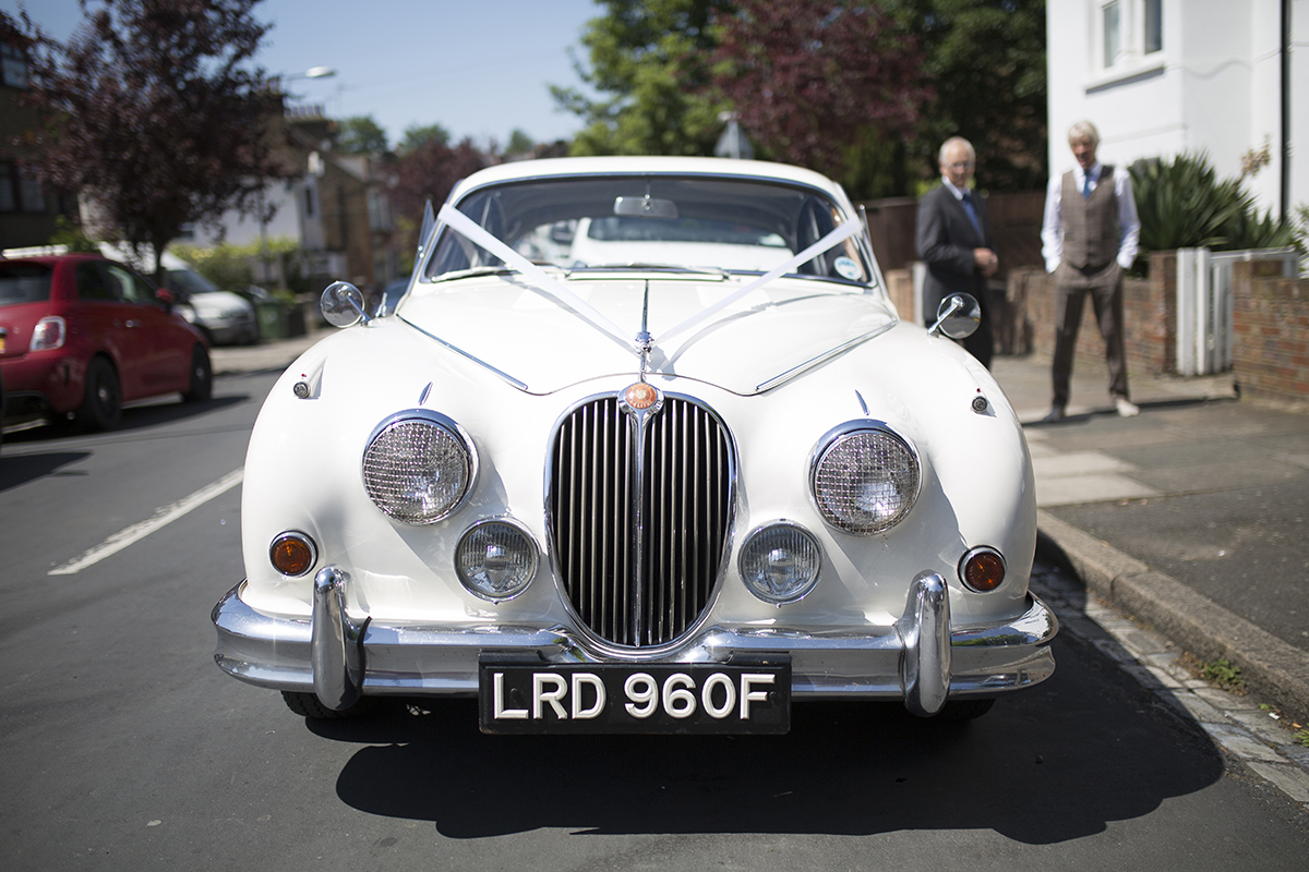Wedding car Sophie Lake Photography