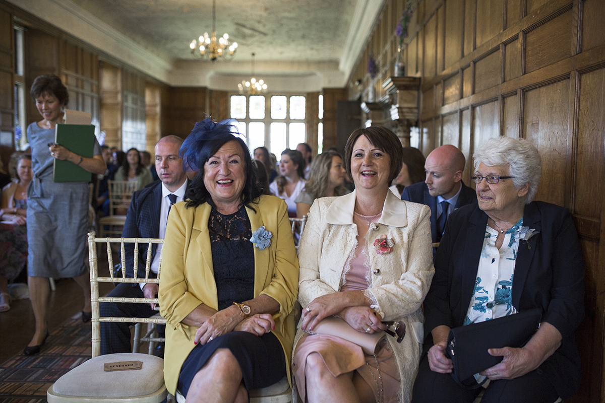 Laughing wedding guests Sophie Lake Photography
