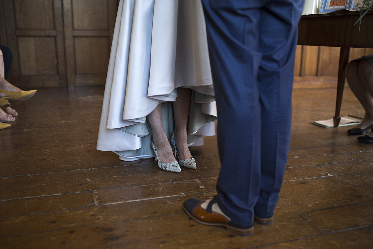 Bride and Groom feet Sophie Lake Photography