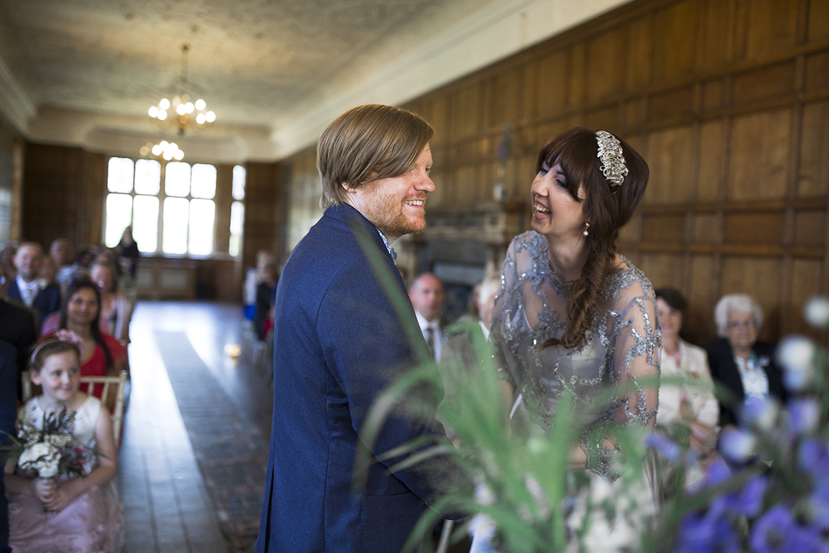 Bride and Groom laughing Sophie Lake Photography