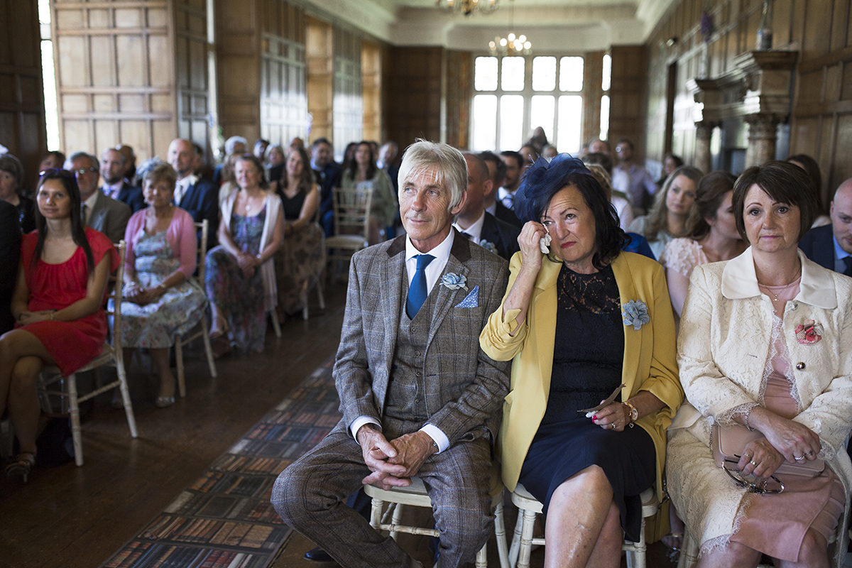 Wedding guests at ceremony Sophie Lake Photography