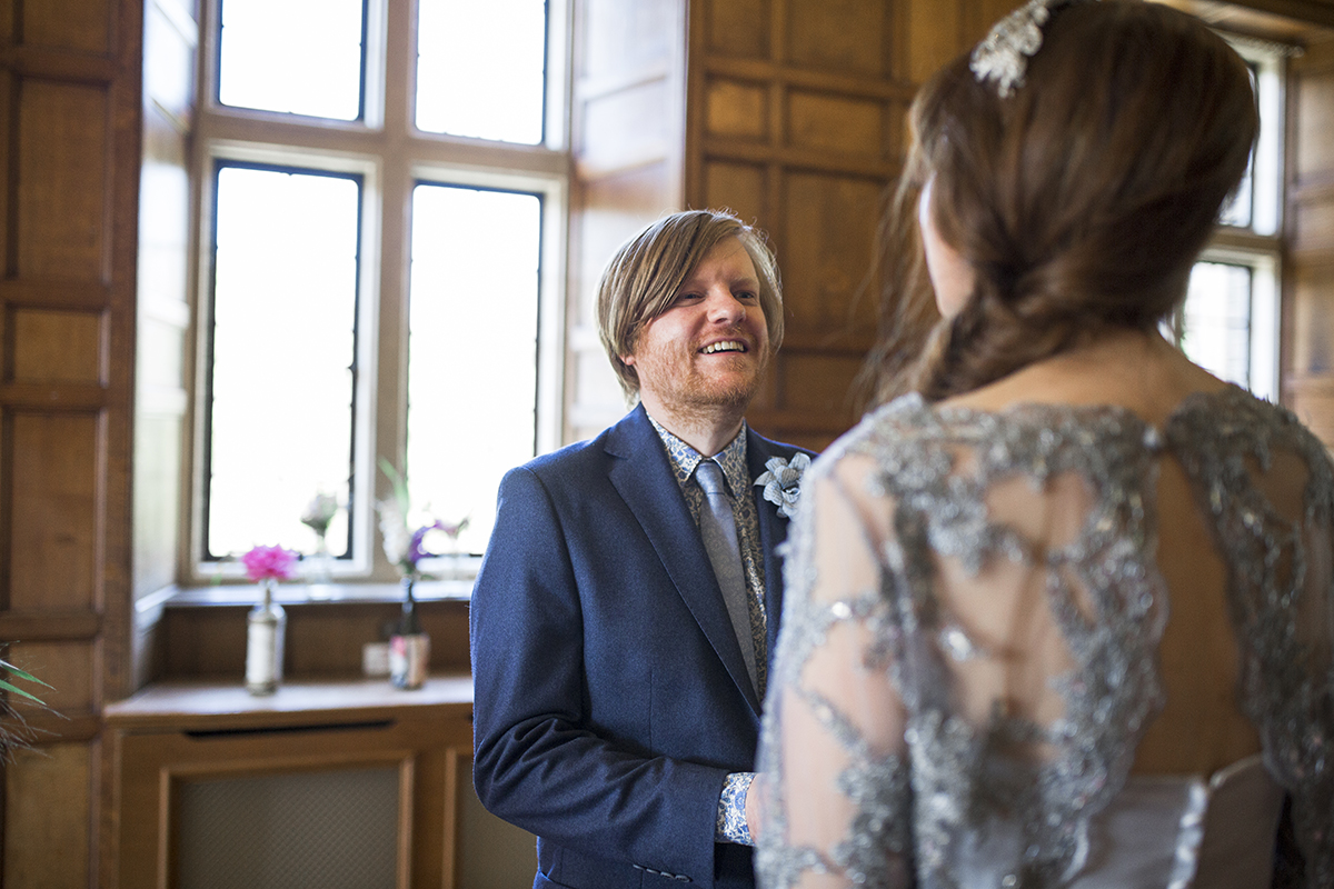 Groom Laughing Sophie Lake Photography
