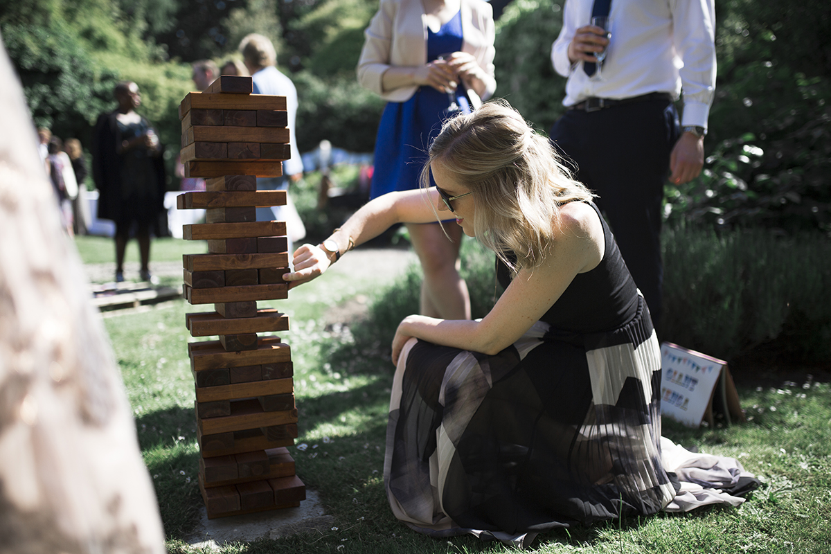 Giant Jenga Wedding Sophie Lake Photography