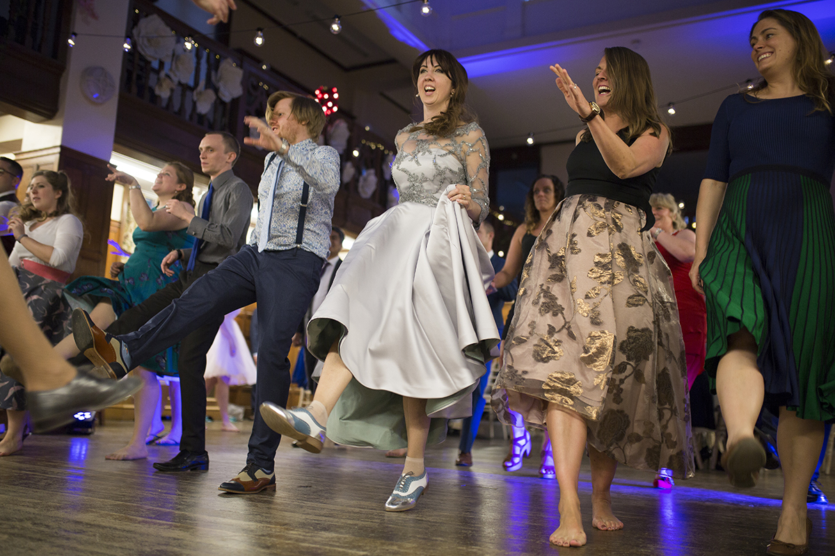 Wedding Guests Swing Dancing Sophie Lake Photography
