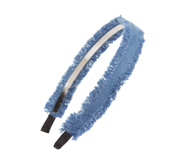 Cara Raw Edge Denim Headband