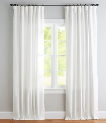 Pottery Barn Emery Linen/ Cotton Blackout Drapes