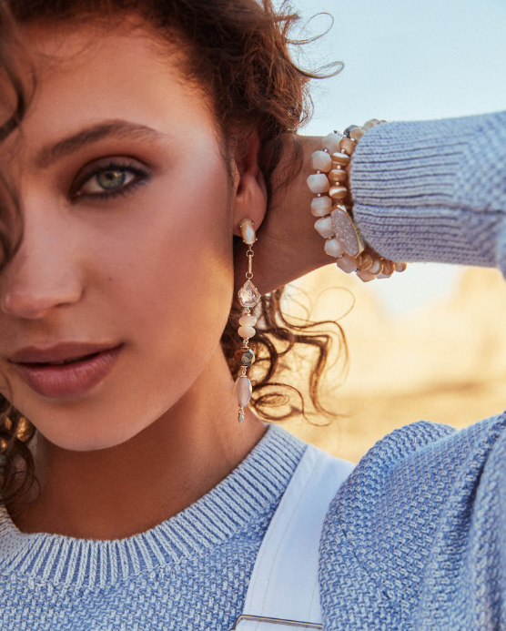 Kendra Scott Cosette Gold Statement Earrings