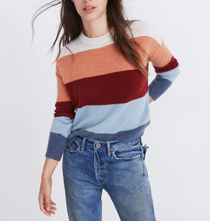 Madewell Crofton Striped Pullover