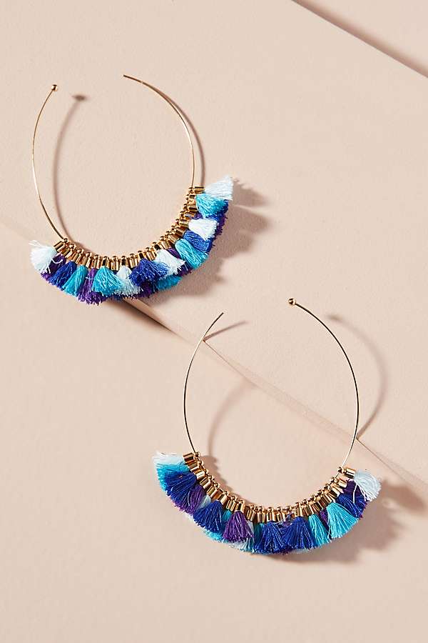 Hallie Duster Hoop Earring