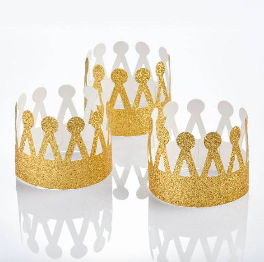 Mini Gold Party Crowns