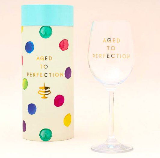 Aged to Perfection Wine Glass