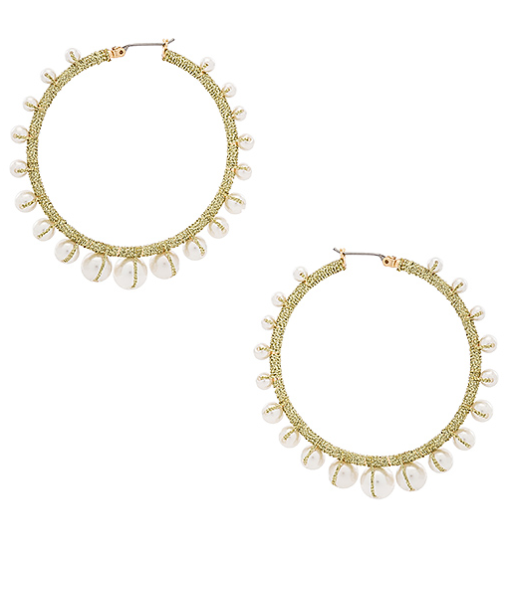 Rebecca Mikoff Morocco Pearl Hoops