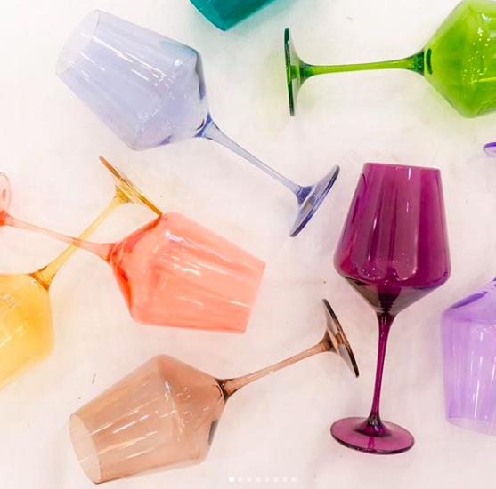 Estelle Colored Wine Glasses