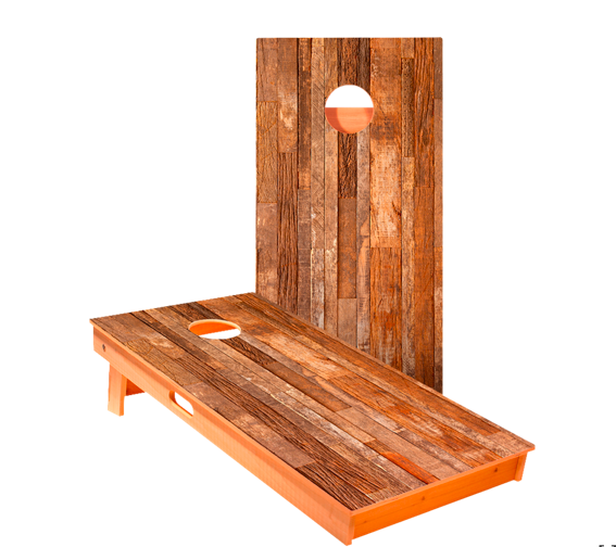 Rustic Wood Corn Hole Boards &amp; Bags