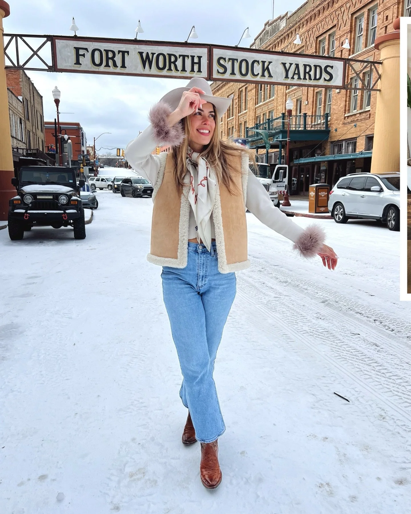 Cowgirl energy, no notes.
Thirty(four) &amp; living out my Landman dreams deep in the heart of Texas 🤠🐂🤎

&bull;Round Top market✔️ @roundtopantiquestexas 
&bull;Heirloom couture✔️ @shopshapeau 
&bull;Texas BBQ✔️ @terryblacks_bbq 
&bull;Fort Worth 