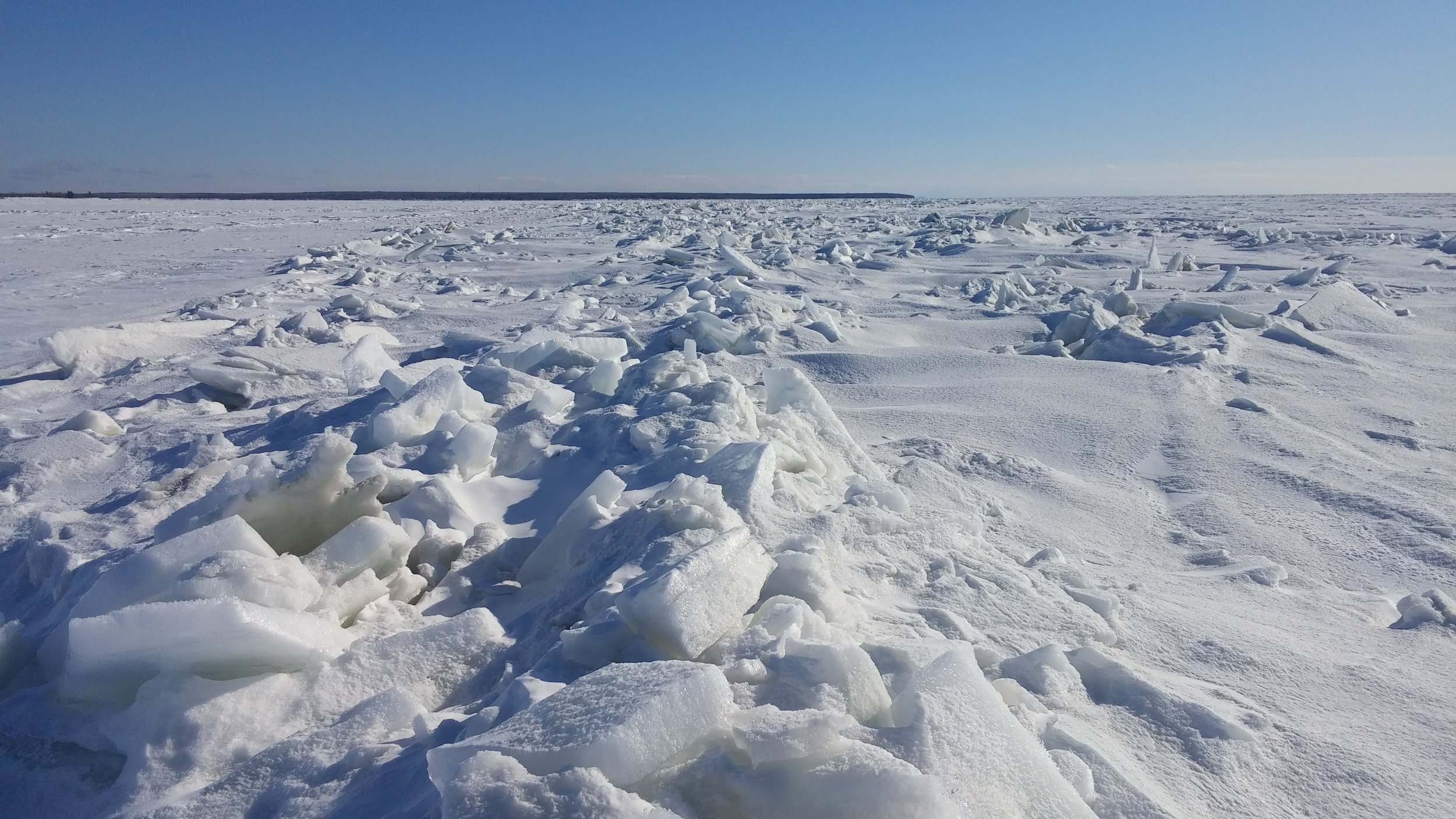 Rubble ice accumulates during freeze up - paths through or around rubble fields can be extracted from RADAR data.