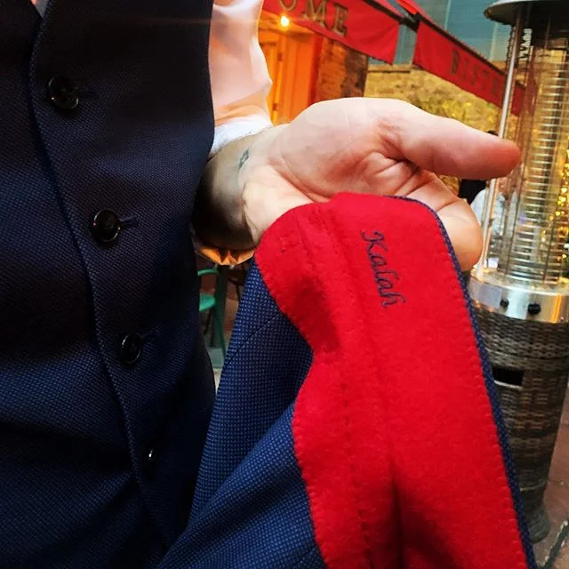 Brett&rsquo;s fancy suit has the perfect embellishment 👌