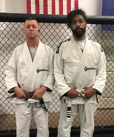 Coach Daniel and Steve, after receiving his third degree.