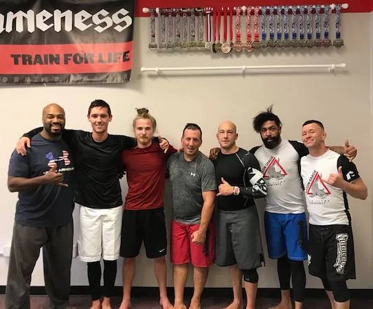 Thomas, second from left, after no-gi training on November 24th.