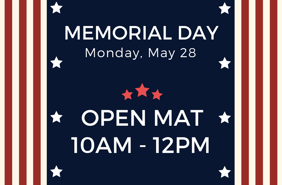 Memorial Day Schedule