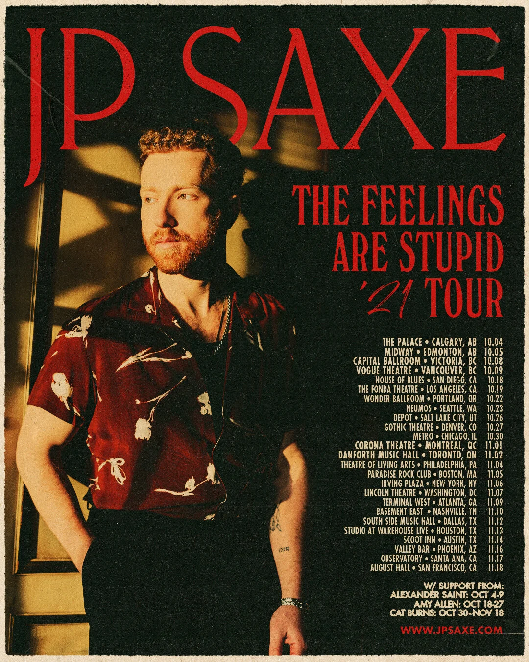 Opening for JP Saxe's "Dangerous Levels of Introspection" Tour