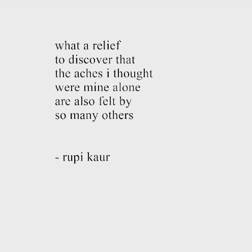 Connection, sharing, being seen and heard are extraordinarily powerful.

We are more resilient in the togetherness on community and being connected. 

Beautiful words as always by @rupikaur_ from her book home body

Susan x
.
#together #community 
#c