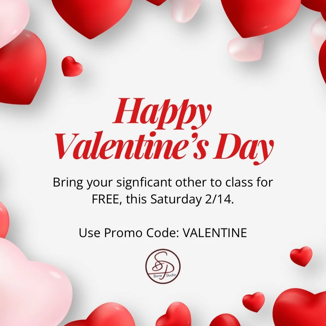 Share the love - bring your favorite person this Valentine&rsquo;s Day for free💞

Promo code: VALENTINE for the guest.

#valentinesoffer #sharethelove #secretphysique #freeclass #valentinesday