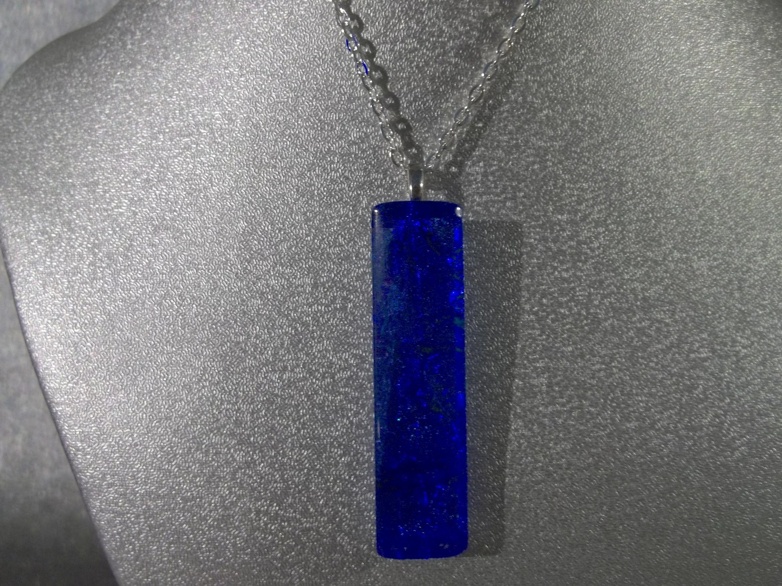 Blue Dichroic Pendent
