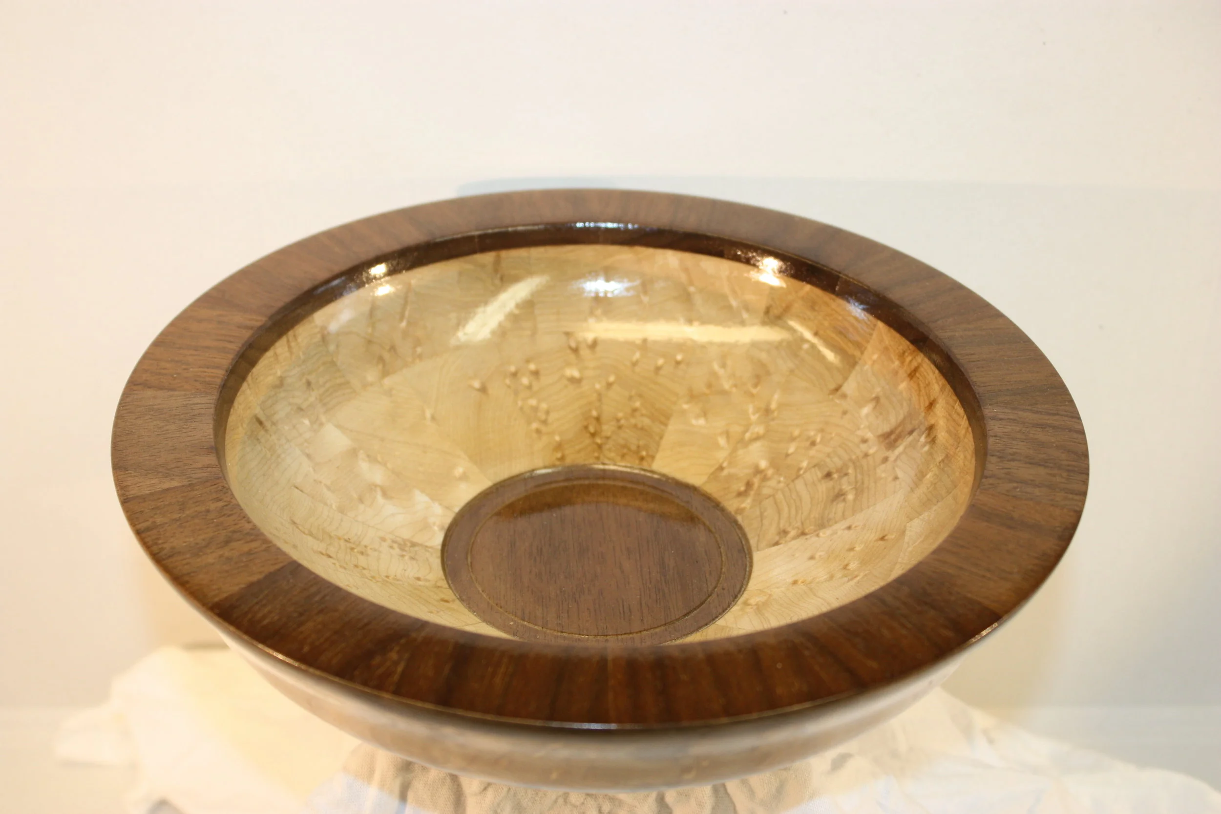 Large Live Edge, Died Maple Vessel