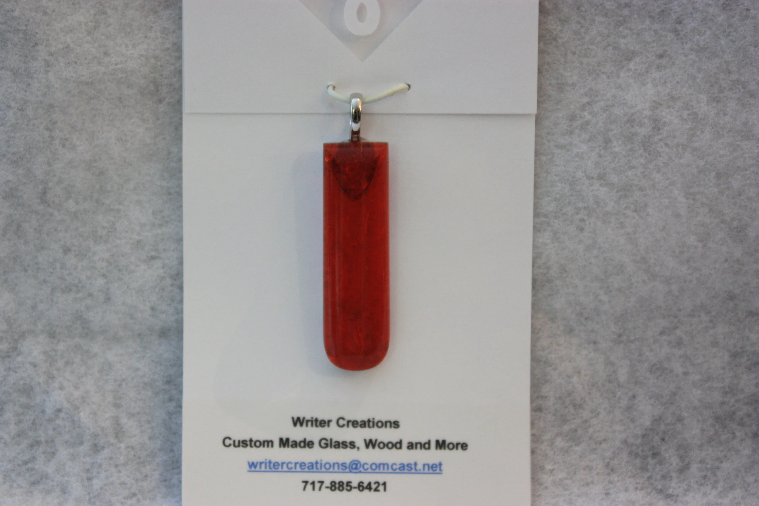 Orange Dichroic Pendent