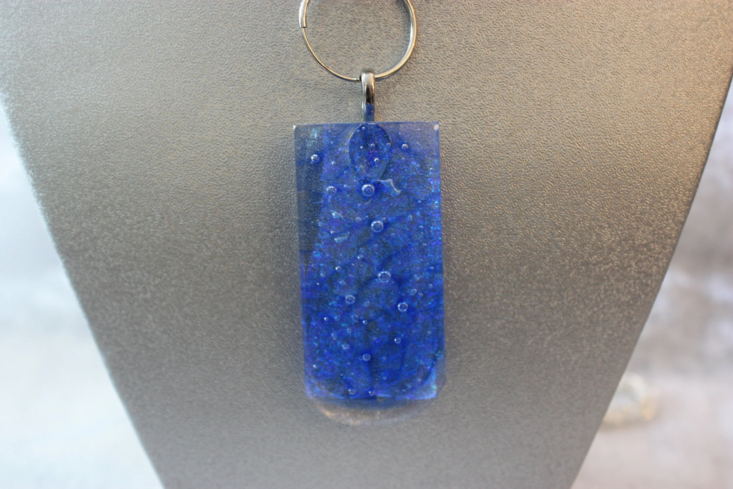 Blue Dichroic Pendent