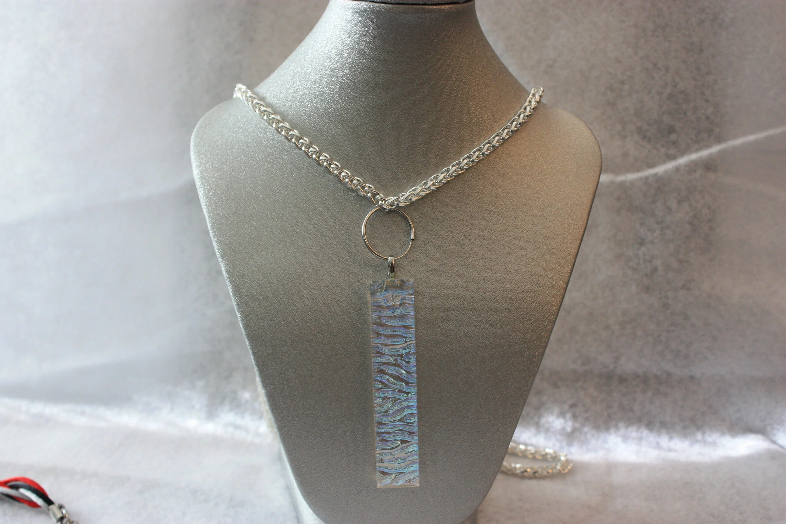 White Dichroic Pendent