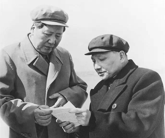 Mao Zedong (left) & Deng Xiaoping (right). After Mao’s death, a power struggle ended with Deng becoming the leader of China in 1978. Image: Everyday Life in Maoist China