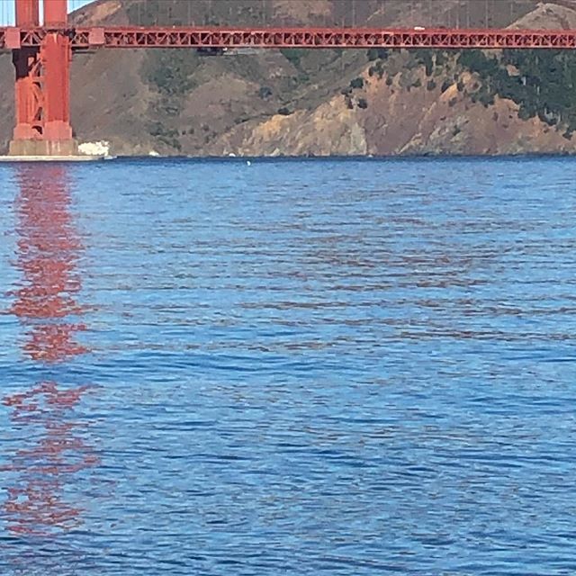 S.F. Bay - about as calm as you will ever see it.