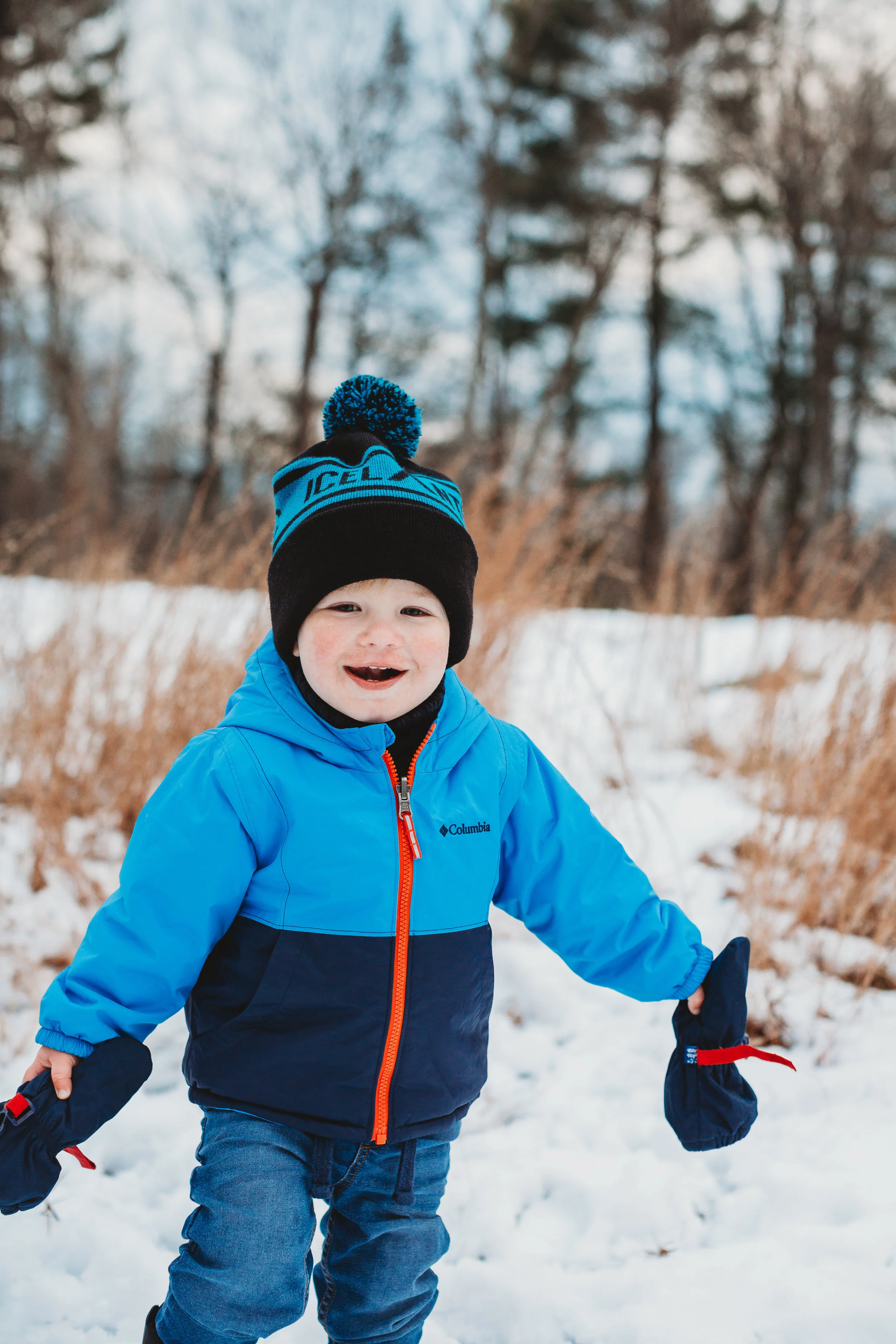 Embracing the Snow in the Wintertime | Concord Family Photographer