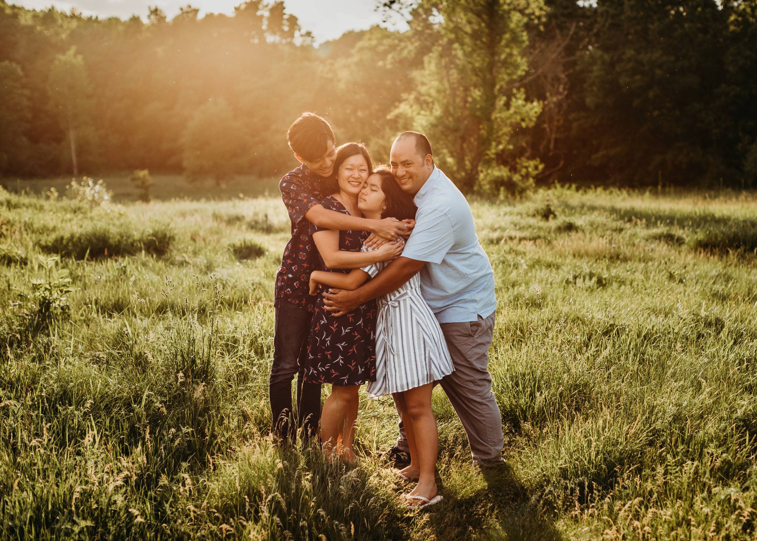 Tweens and Teens Family Session in Belmont, Massachusetts