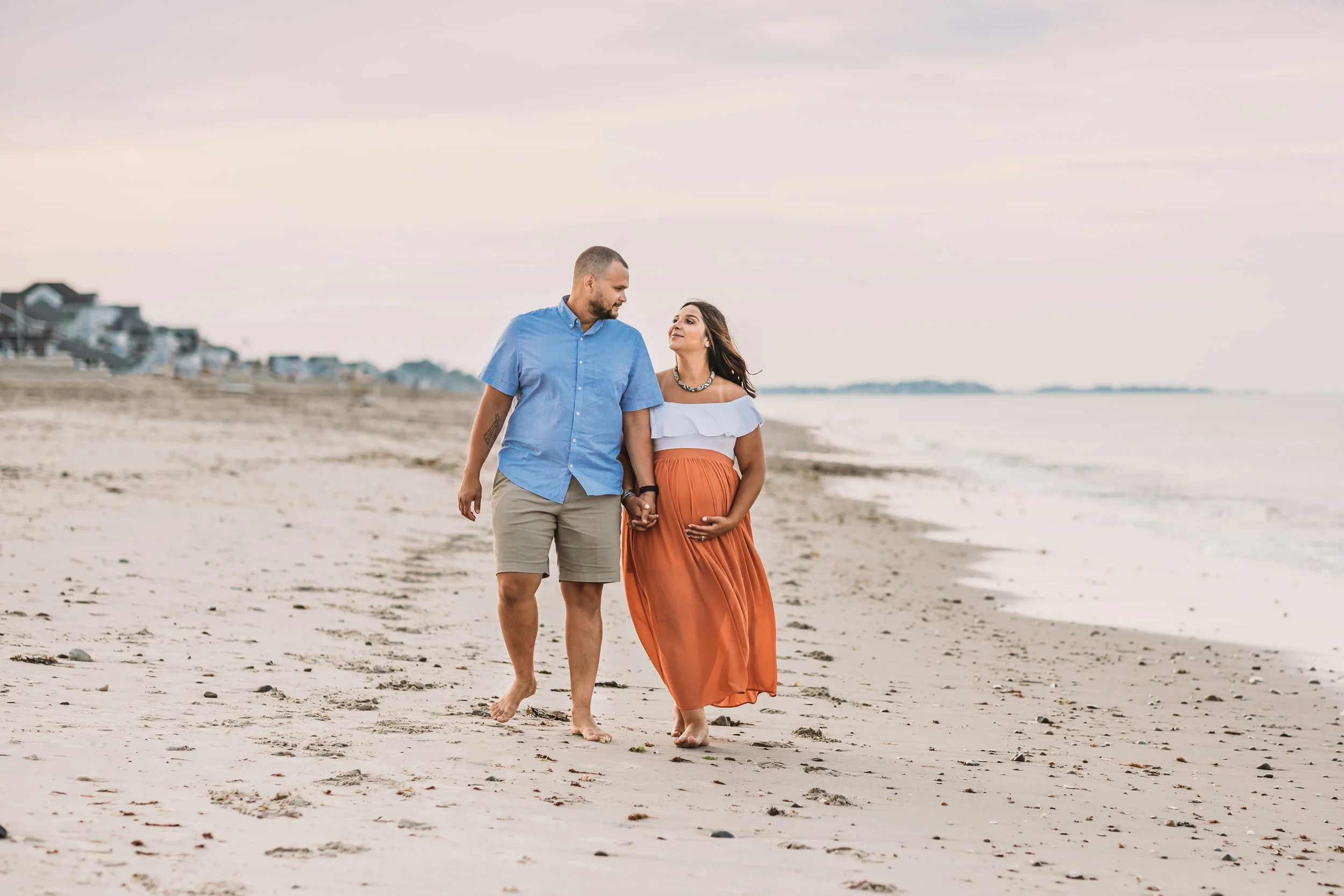 First Baby Beach Maternity Session in Greater Boston, Massachusetts