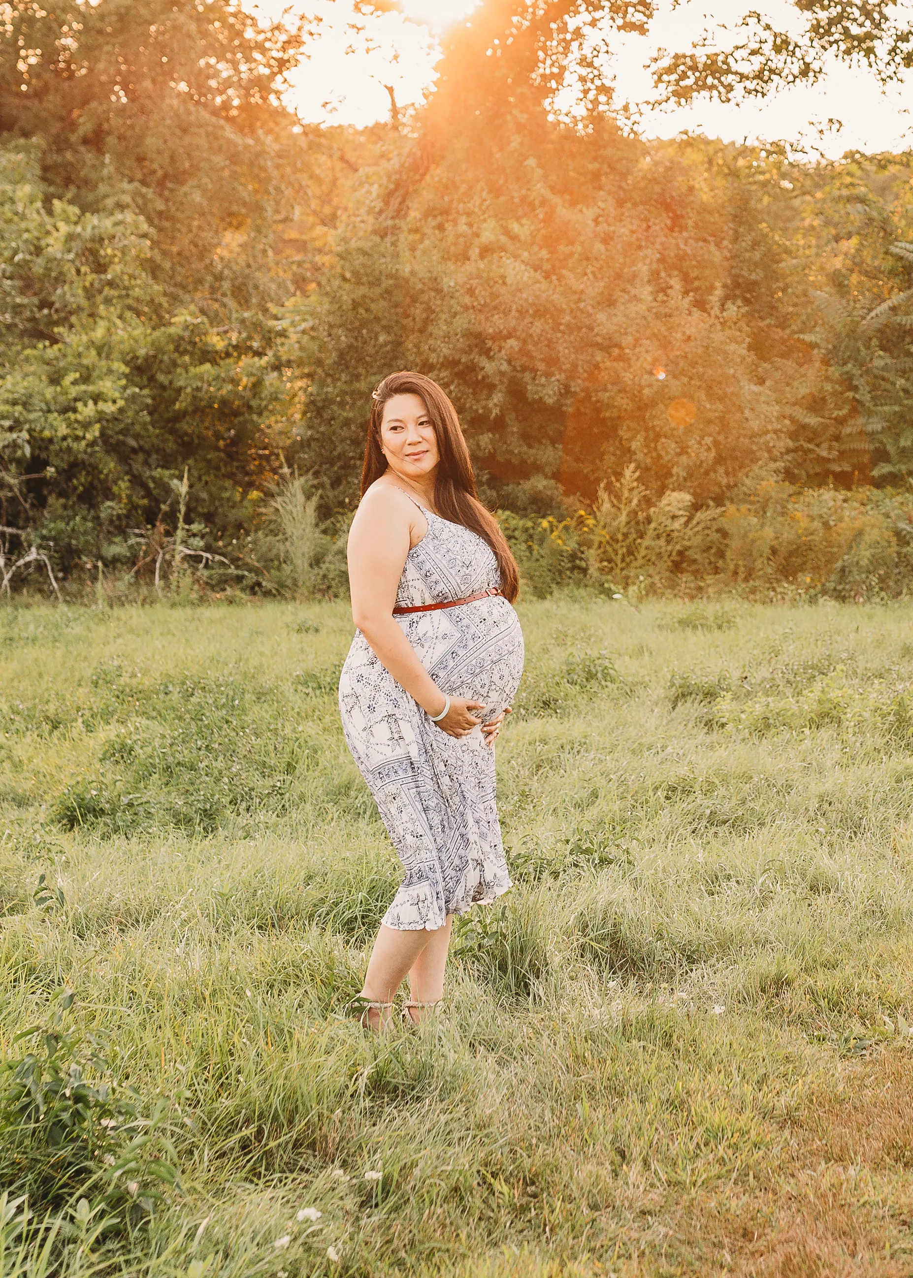 Gorgeous pregnancy photography in Belmont, Massachusetts