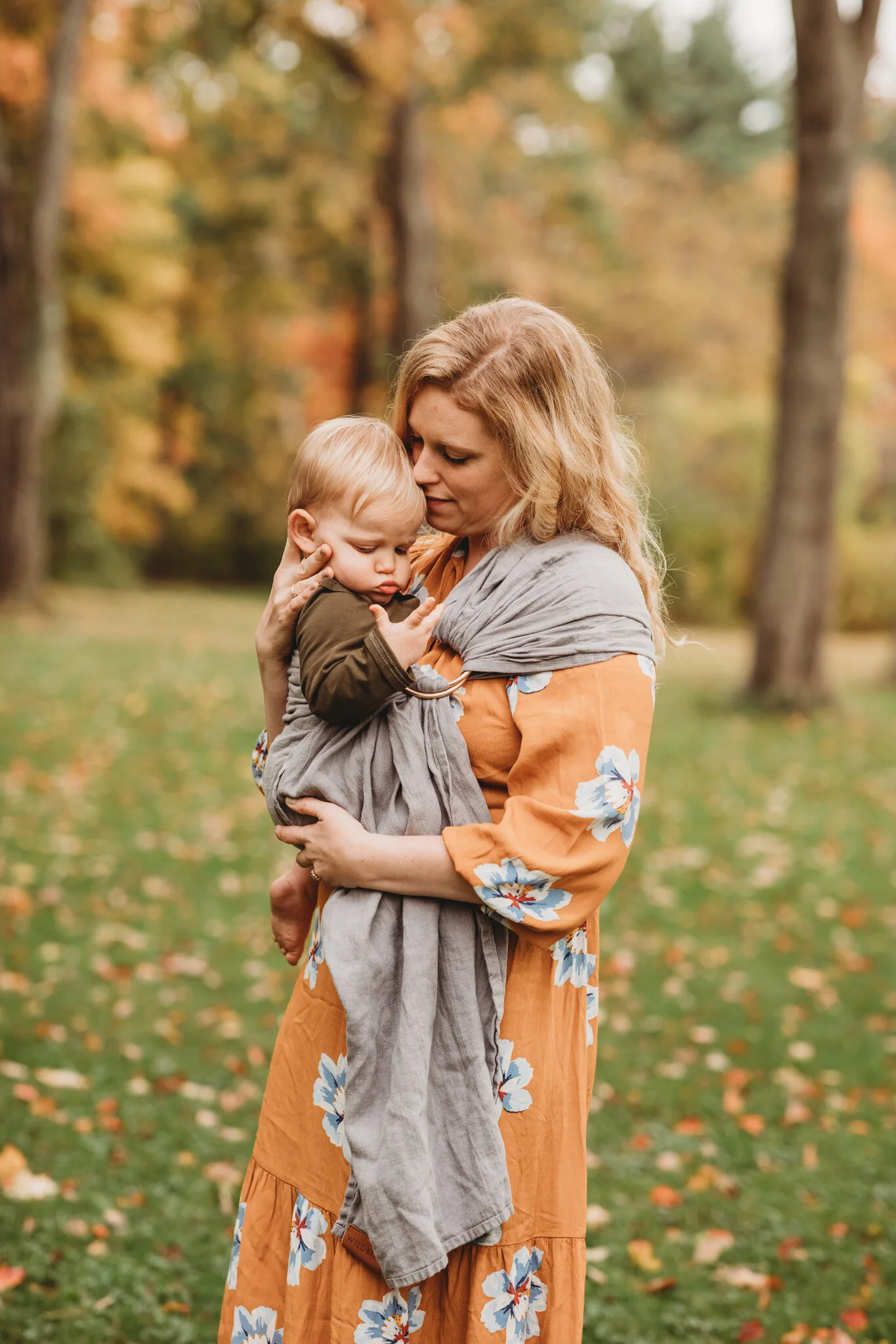 Sudbury family photography during the peak fall foliage season in Massachusetts. Concierge photography services at JLP include location scouting for the best foliage on the date of your session.