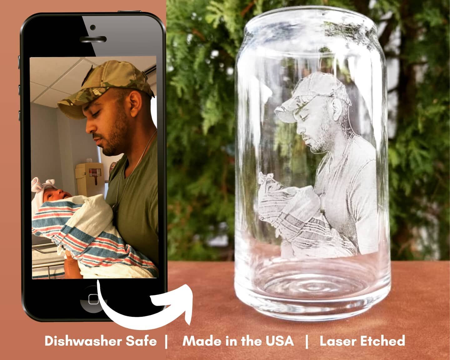 Make Dad smile this Father's Day with a personalized picture glass. 
Check out CuttingEdgeBoston 
[SHOP LINK IN BIO]
.
.
.
.
#newborn #babyfever #babyfeet #babyshower #babyboy #babyreveal #babyproducts #babygirl #dadgifts #dadsofinstagram #dad #fathe